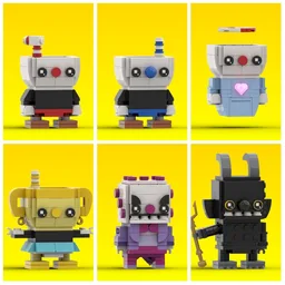 Cuphead Brickheadz BUNDLE