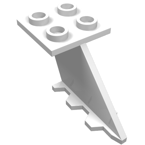 Lego Tail 4 x 2 x 2 / White