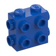 Lego Brick Special 1 x 2 x 1 2/3 with 8 Studs on 3 Sides / Blue