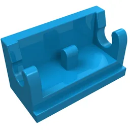 Hinge Brick 1 x 2 Base / Dark Azure
