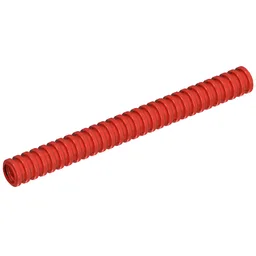 Hose, Ribbed 7mm D. 9L / 7.2cm / Red