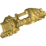 Lego Large Figure Weapon, Zamor Sphere Launcher, Top with Barrel and Sight / Pearl Gold