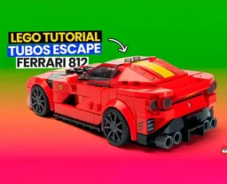 4 larger exhaust pipes for the Lego 812