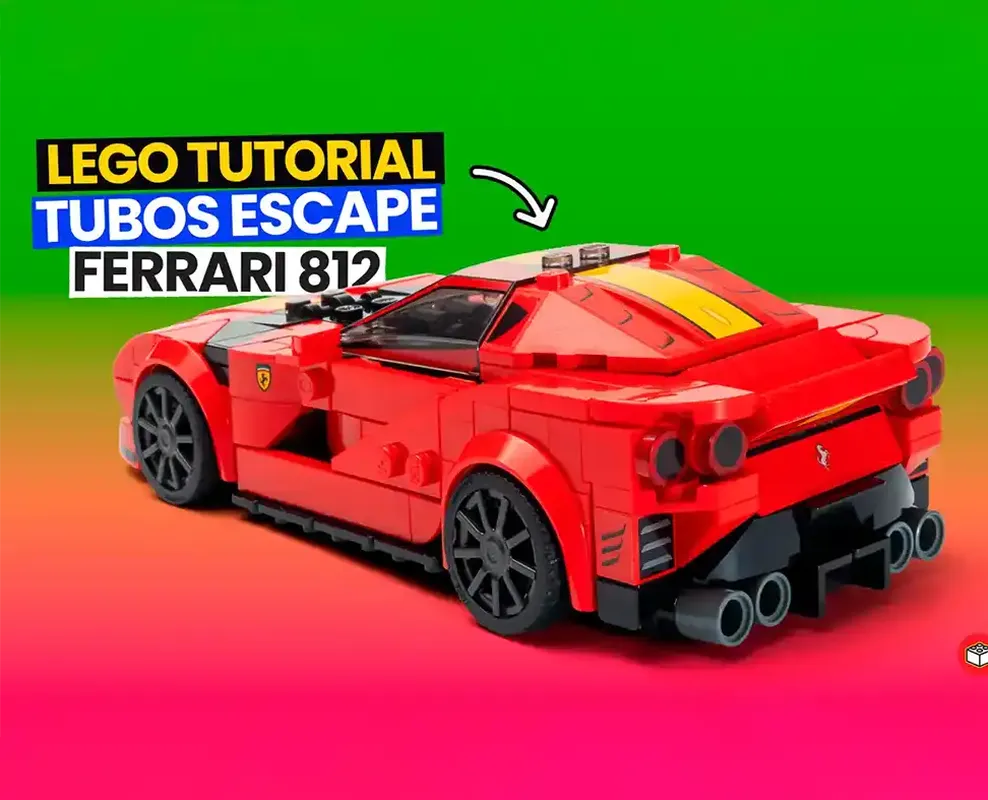 Lego 4 larger exhaust pipes for the Lego 812