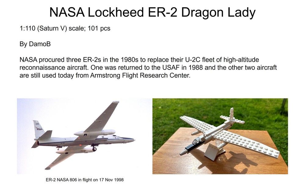Lego DamoB's NASA Lockheed ER-2 Dragon Lady