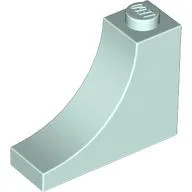 Brick Curved 1 x 3 x 2 Inverted [Inside Bow] / Light Aqua