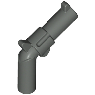 Lego Weapon Gun / Pistol / Revolver Large Barrel, Long Grip / Dark Gray