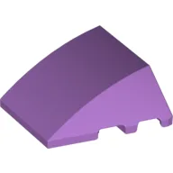 Brick Wedged, Curved 4 x 3 No Studs [Plain] / Medium Lavender