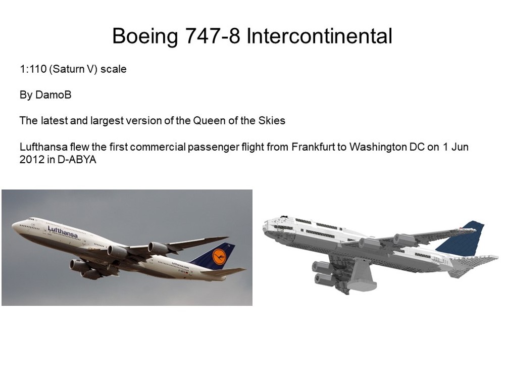 Lego Boeing 747-8 Intercontinental