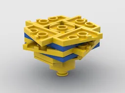 Lego Yellow & Blue Beyblade