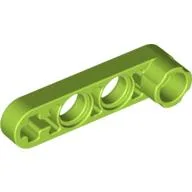 Technic Beam 1 x 4 Thin with Stud Connector / Lime