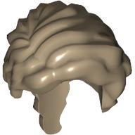 Lego Hair Curly with Thin Braid / Dark Tan