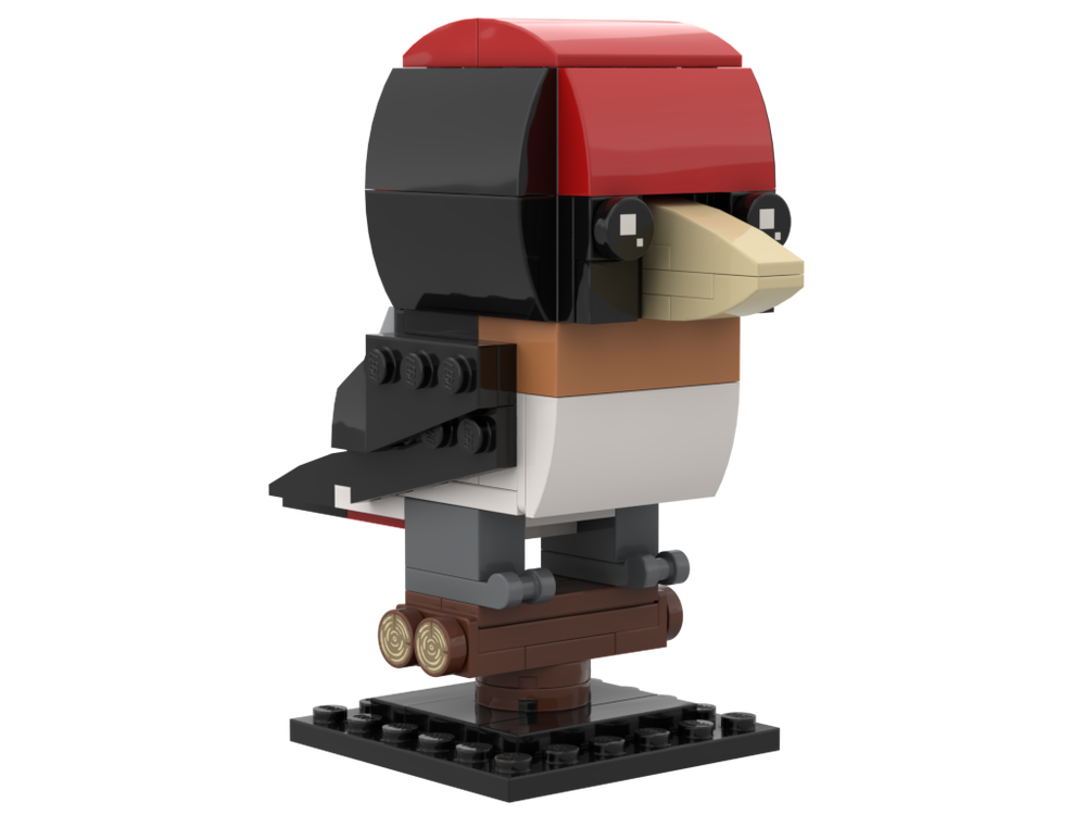 Lego Black Girdled Barbet: Birdheadz