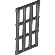 Lego Door Grill 1 x 4 x 6 / Pearl Titanium