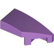 Brick Wedged, Curved 2 x 1 with Stud Notch Right / Medium Lavender