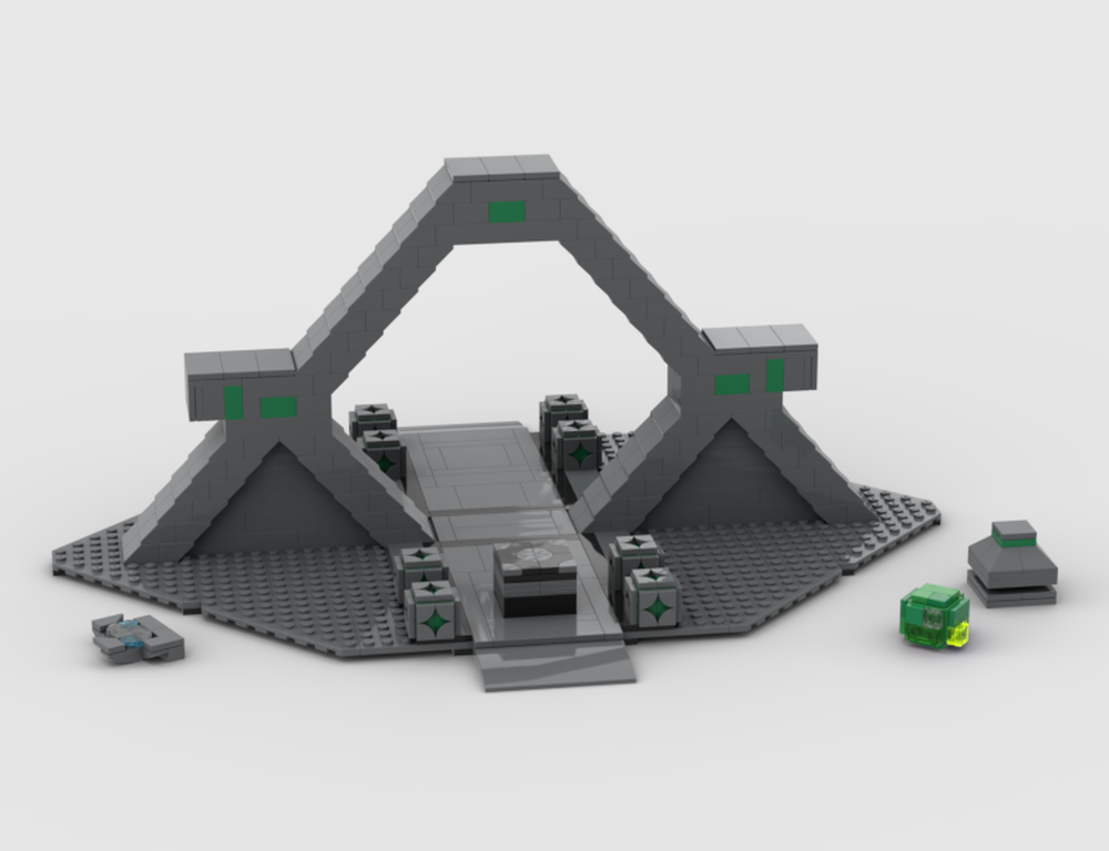 Lego Precursor portal with ion key slot (Subnautica/Subnautica Below Zero)