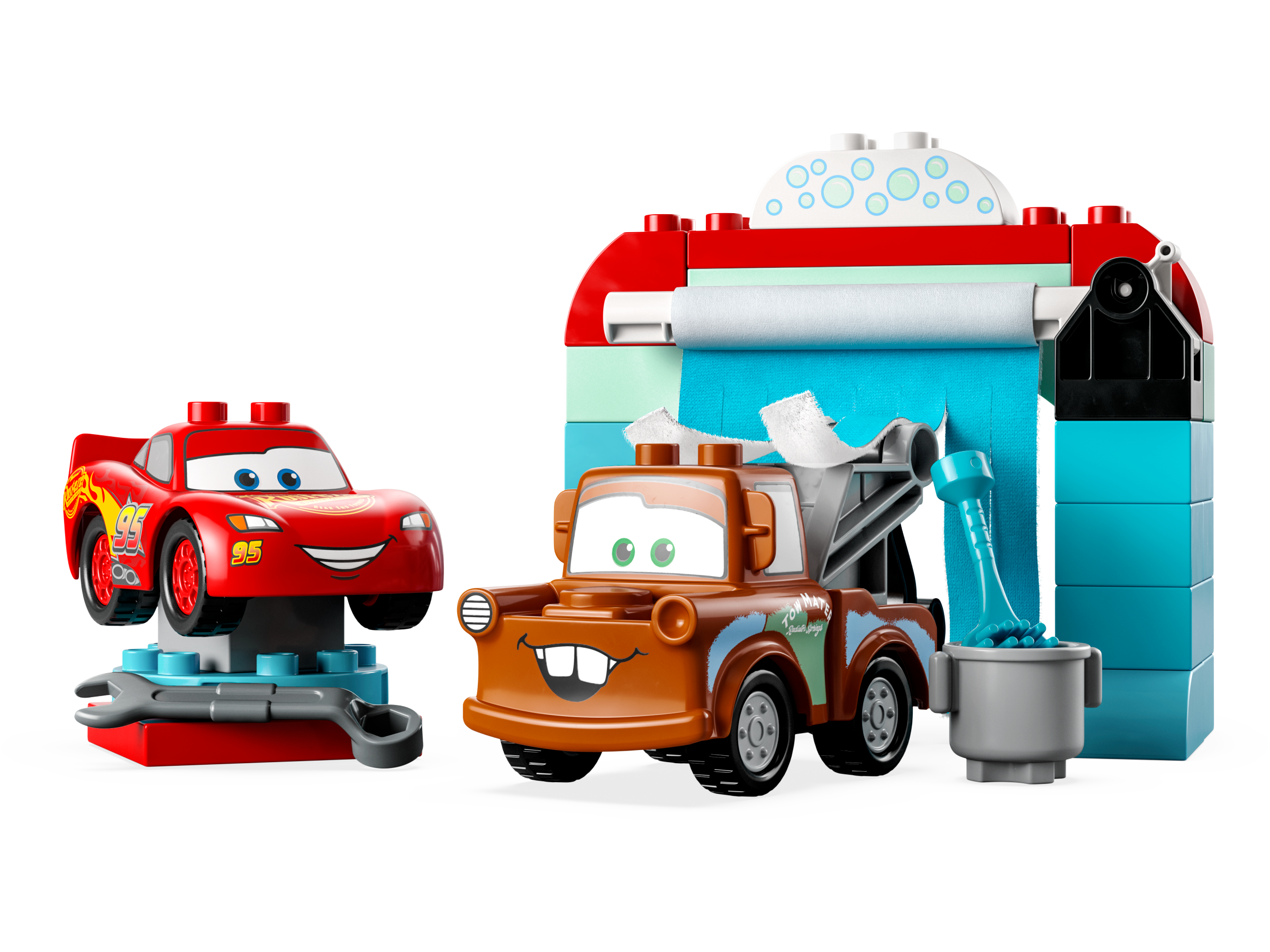 Lego Lightning McQueen & Mater's Car Wash Fun