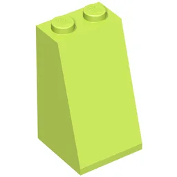 Brick Sloped 75° 2 x 2 x 3 [Solid Studs] / Lime