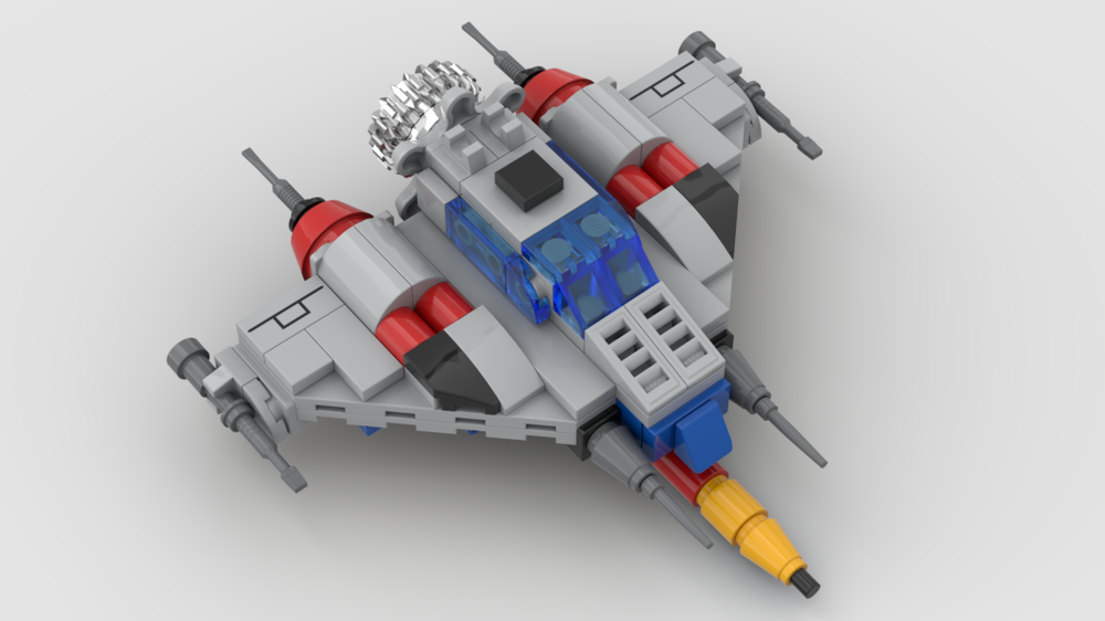 Lego MOC Miniscale "COMET FIRE" Fighter (San Ku Kaï / Message From Space).