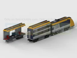 60197 Alternate Build - Double Decker Superliner Style Carriage & Bigger Station