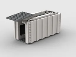 Short Futuristic Shipping Container