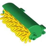 Duplo Street Sweeper Brush with Yellow Bristles / Green