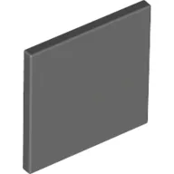 Road Sign Clip-on 2 x 2 Square [Thick Open O Clip] / Dark Bluish Gray