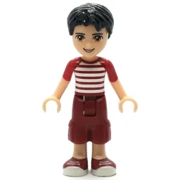 Nate - White/Red Shirt, Dark Red Trousers