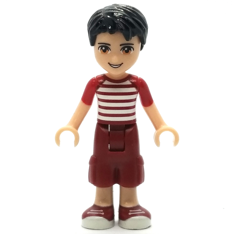 Lego Nate - White/Red Shirt, Dark Red Trousers