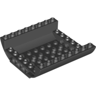 Lego Brick Curved Inverted 8 x 8 x 2 Double / Black