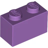 Brick 1 x 2 / Medium Lavender