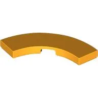 Tile 3 x 3 Curved, Macaroni / Bright Light Orange