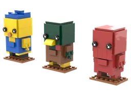 Yellow Guy, Red Guy, and Duck from DHMIS