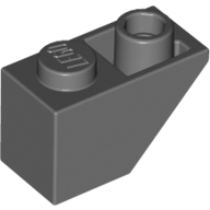 Lego Brick Sloped Inverted 45° 2 x 1 / Dark Bluish Gray