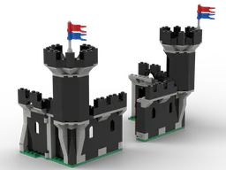 Turrets to connect the Black Monarch's Castle (6085) with Knight's Stronghold (6059)