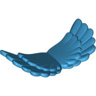 Lego Animal / Creature Body Part, Wings Double Layer with Anti-Stud / Dark Azure