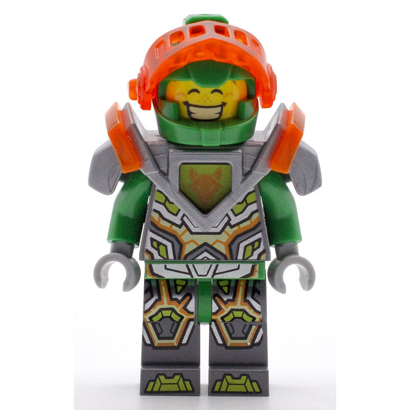 Lego Aaron Fox with Trans-Neon Orange Visor and Silver Armor