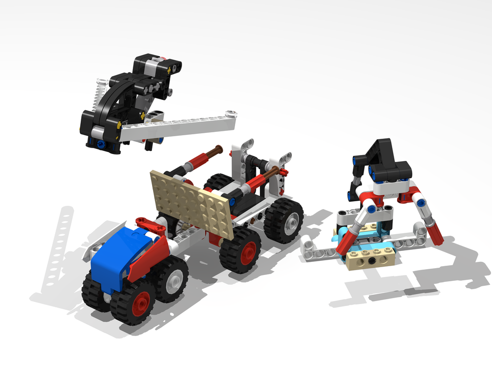 Lego Space Exploration vehicles, an alternate model of sets 42133 and 42116