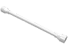 Lego Flexible Hose 8.5L with Tabless Ends (Ends same color as Tube) / White