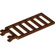 Bar 7 x 3 with Double Clips (Ladder) [Round Clips] / Reddish Brown