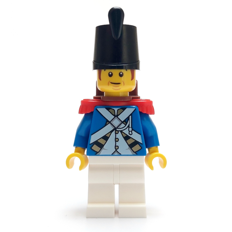 Lego Soldier (Bluecoat) - Backpack, Red Epaulette, Reddish Brown Sideburns