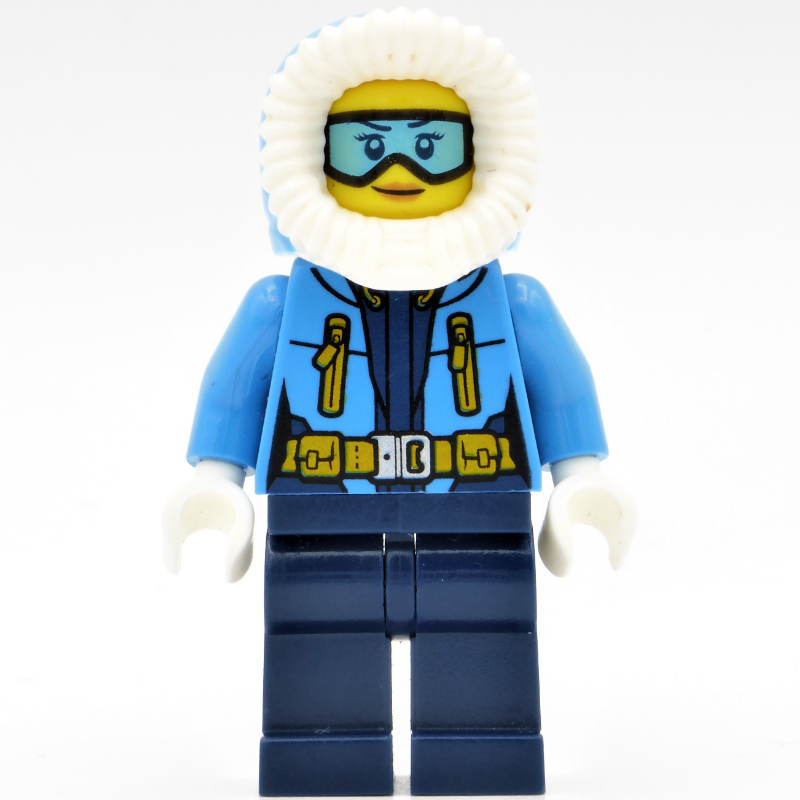 Lego Arctic Explorer, Hood, Printed Light Blue Goggles