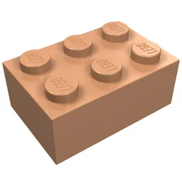 Brick 2 x 3 / Nougat