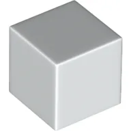 Minifig Head Special, Cube [Plain] / White