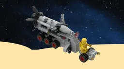 Classic Space Reimagined: Lunar Rocket Launcher 6881