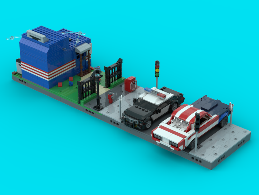 Lego Modular Peacemaker's trailer-house