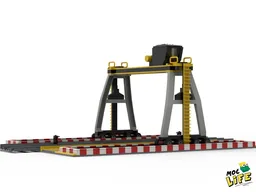 Crane docking train station