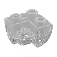 Brick Curved Inverted 2 x 2 x 1, Corner / Trans-Clear