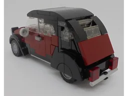 Citroën 2CV minifig scale