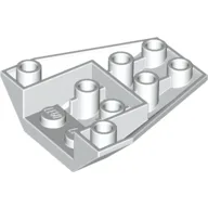 Brick Wedged, Sloped Inverted 4 x 4 Triple [2 Connections between Front Studs] / White